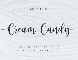 Cream Candy Modern Script font