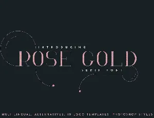 RoseGold font