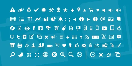 Modern Pictograms font