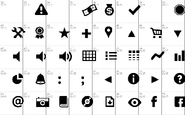 Modern Pictograms font