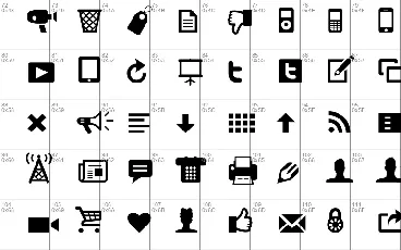 Modern Pictograms font