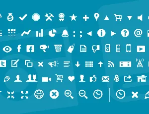 Modern Pictograms font