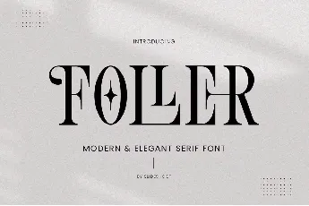 Foller font