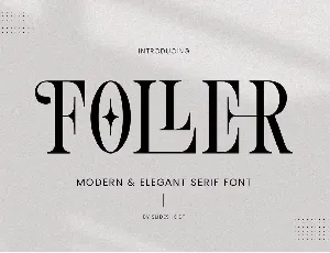 Foller font