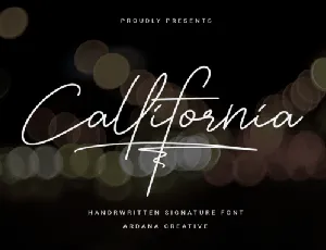 Callifornia font