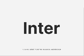 Inter Family font