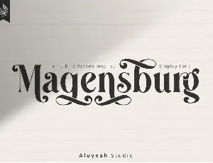 Magensburg font