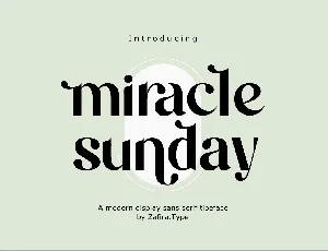 Miracle Sunday font