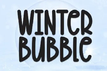 Winter Bubble Display font