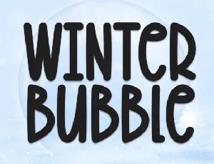 Winter Bubble Display font