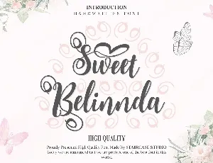 Sweet Belinnda Calligraphy Script font