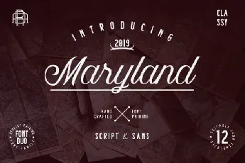 Maryland Calligraphy font