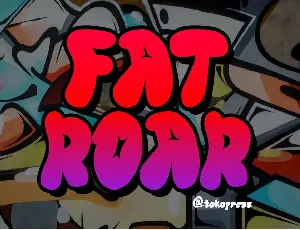 Fat-Roar font