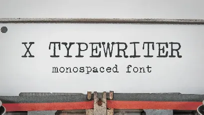 X Typewriter font