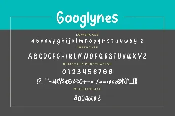 Googlynes font