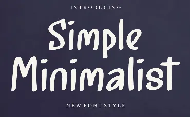 Simple Minimalist font