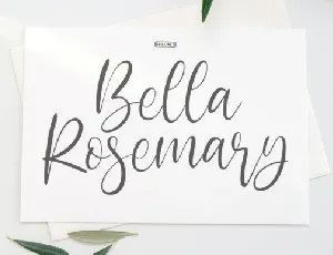 Bella Rosemary font