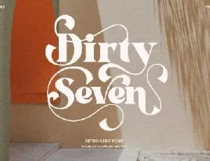 Dirty Seven font