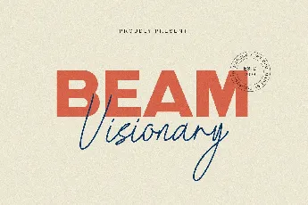 Beam Visionary font