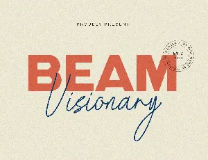 Beam Visionary font