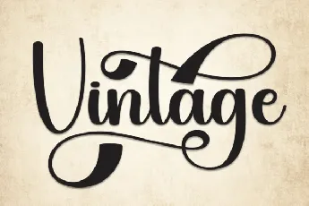 Vintage Calligraphy font