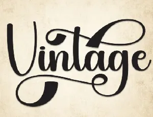 Vintage Calligraphy font