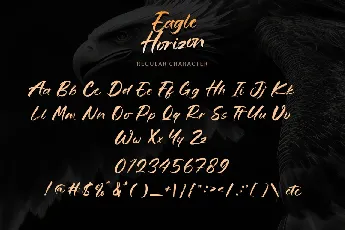 Eagle Horizon-Personal use font