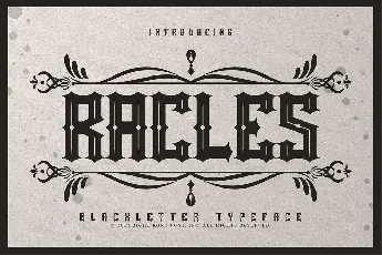 Rackles Blackletter Typeface font