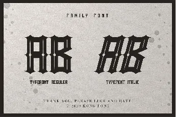 Rackles Blackletter Typeface font