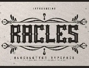 Rackles Blackletter Typeface font