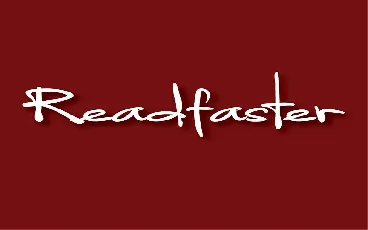 Readfaster Handwritten font