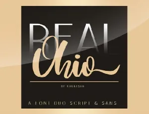 Real Ohio Duo font