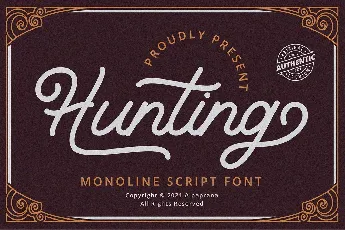 Hunting font