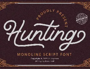 Hunting font