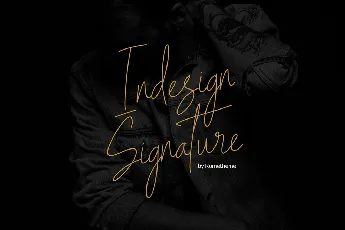 Indesign Signature Script font