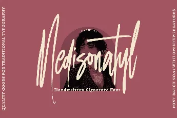 Medisonatyl Signature font