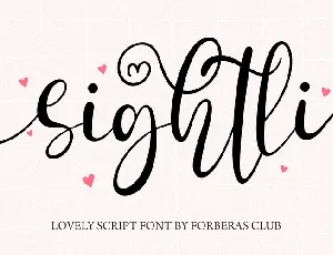 Sightli font