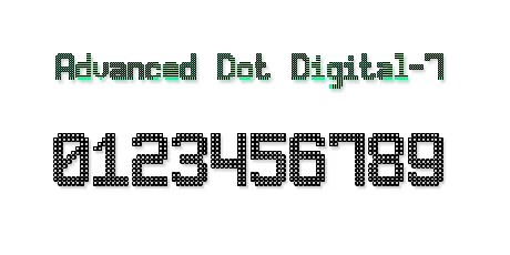 Advanced Dot Digital-7 font