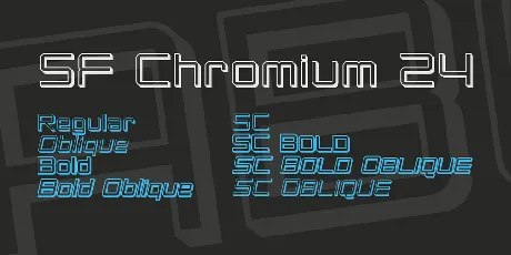 SF Chromium 24 font