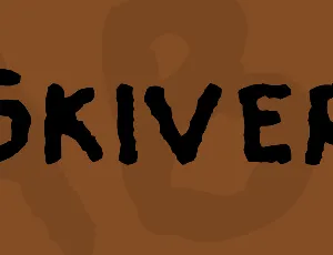 Skiver font