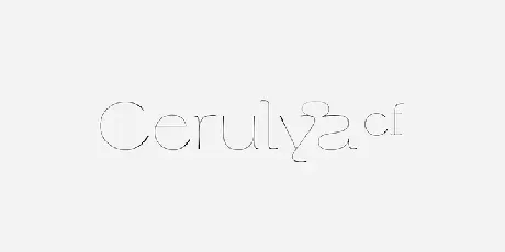 Cerulya CF Family font