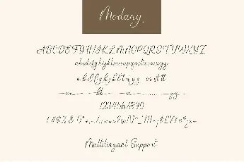 Modany font