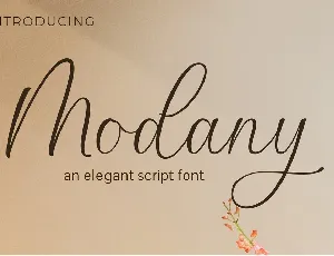 Modany font