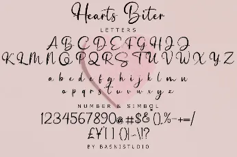 Hearts Biter font