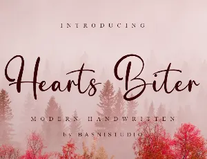 Hearts Biter font