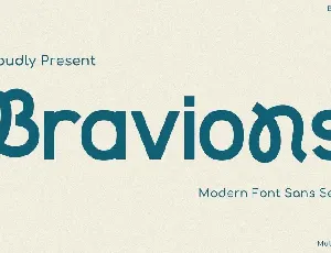 BRAVIONS DEMO font