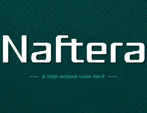 Naftera font