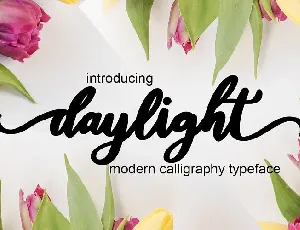 Daylight Calligraphy font