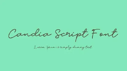 Candia Script font