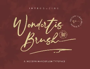 Wondertis Brush font